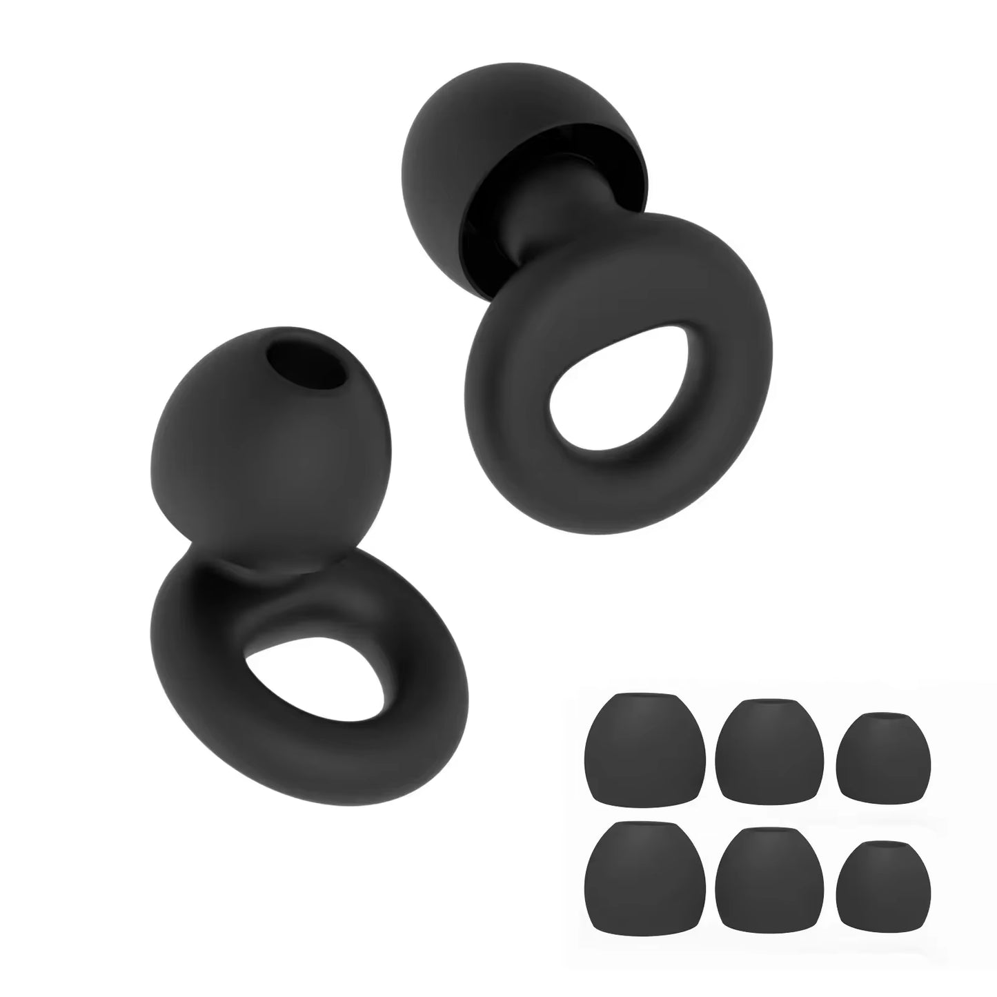 Silicone Earplugs for Swimming Sleep Noise Cancel Noise Reduction-Soundproof Reduce Disturbances -Quality Loop Earplugs