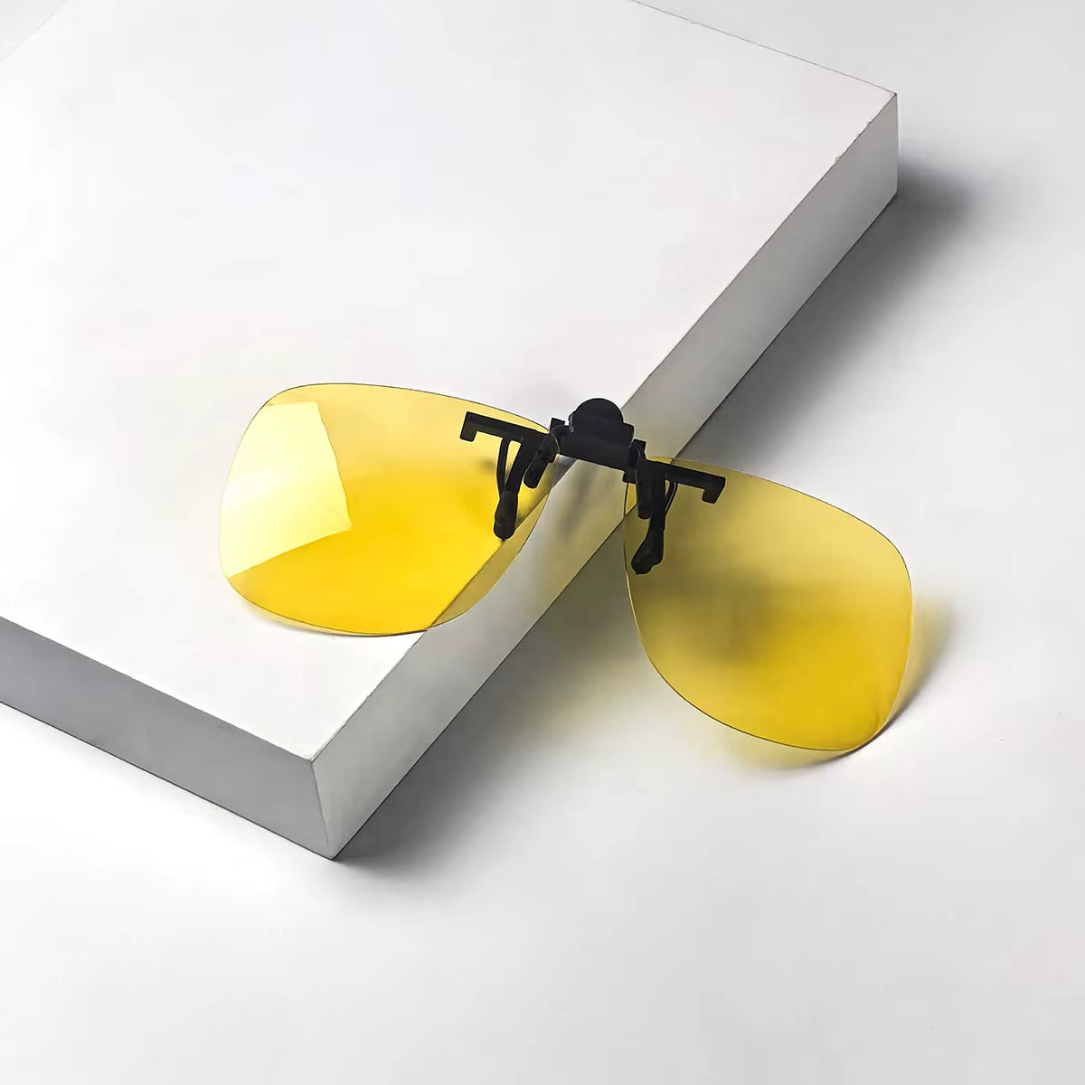 Big Size Square Shape Red Lens Clip on Better Sleep Clipon Orange Lens Yellow Driving Lenses Black Polarized Sunglasses Clip On